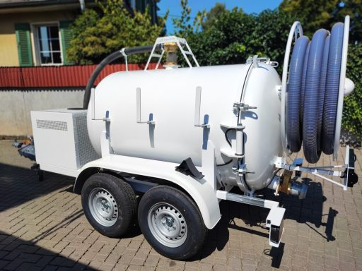 Sauganhänhänger Pull Caddy Saugfass, Vakuumfass, Schlauchhaspel